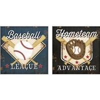 Framed Baseball 2 Piece Art Print Set