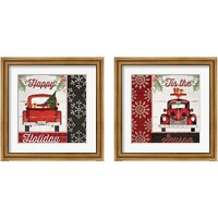Framed Christmas Car 2 Piece Framed Art Print Set