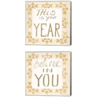 Framed 'Believe in You 2 Piece Canvas Print Set' border=