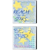 Framed 'Star 2 Piece Canvas Print Set' border=