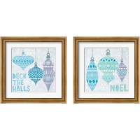 Framed 'Deck The Halls 2 Piece Framed Art Print Set' border=