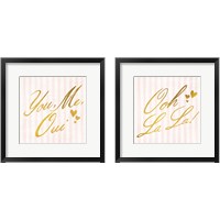 Framed 'French Gold 2 Piece Framed Art Print Set' border=