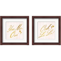 Framed 'French Gold 2 Piece Framed Art Print Set' border=