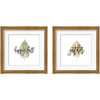 Framed 'Harvest Sentiments Sign 2 Piece Framed Art Print Set' border=