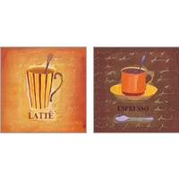 Framed 'Coffee 2 Piece Art Print Set' border=