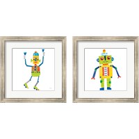 Framed Robot Party 2 Piece Framed Art Print Set