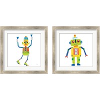 Framed Robot Party 2 Piece Framed Art Print Set