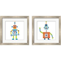 Framed Robot Party 2 Piece Framed Art Print Set