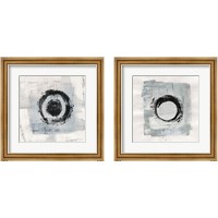Framed 'Zen Circle 2 Piece Framed Art Print Set' border=
