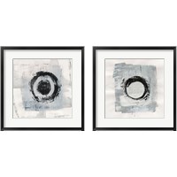 Framed 'Zen Circle 2 Piece Framed Art Print Set' border=