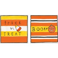 Framed 'Halloween Fun 2 Piece Art Print Set' border=