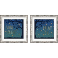 Framed 'Twilight Fireflies 2 Piece Framed Art Print Set' border=