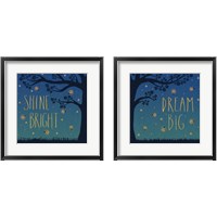 Framed 'Twilight Fireflies 2 Piece Framed Art Print Set' border=