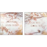 Framed 'Autumn Calling 2 Piece Art Print Set' border=