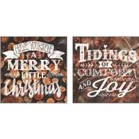 Framed 'Comfort and Joy 2 Piece Art Print Set' border=