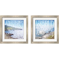 Framed 'Coastal Adventures 2 Piece Framed Art Print Set' border=