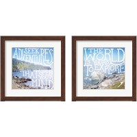 Framed 'Coastal Adventures 2 Piece Framed Art Print Set' border=