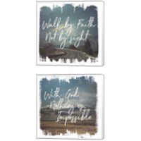 Framed 'Wild Wishes 2 Piece Canvas Print Set' border=