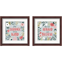 Framed 'Wildflower Daydreams 2 Piece Framed Art Print Set' border=