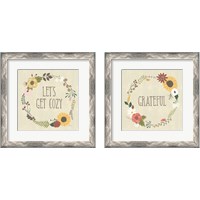 Framed 'Autumn Garden 2 Piece Framed Art Print Set' border=