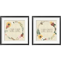 Framed 'Autumn Garden 2 Piece Framed Art Print Set' border=