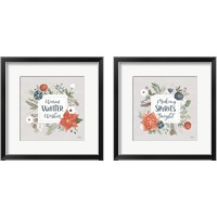 Framed Holiday Garden 2 Piece Framed Art Print Set