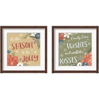 Framed 'Holiday Garden 2 Piece Framed Art Print Set' border=