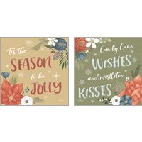 Framed Holiday Garden 2 Piece Art Print Set