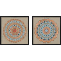 Framed 'Copper Mandala 2 Piece Framed Art Print Set' border=