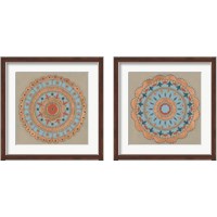 Framed 'Copper Mandala 2 Piece Framed Art Print Set' border=