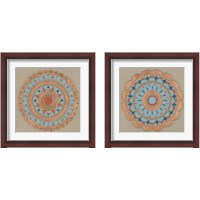 Framed 'Copper Mandala 2 Piece Framed Art Print Set' border=