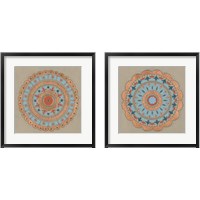 Framed Copper Mandala 2 Piece Framed Art Print Set