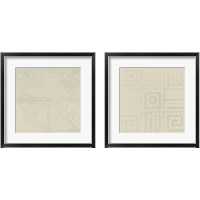 Framed Geometric Tone on Tone 2 Piece Framed Art Print Set
