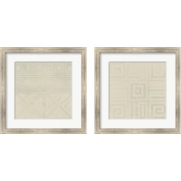 Framed 'Geometric Tone on Tone 2 Piece Framed Art Print Set' border=