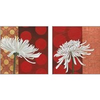 Framed 'Morning Chrysanthemum 2 Piece Art Print Set' border=