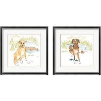 Framed Dog Days of Summer 2 Piece Framed Art Print Set