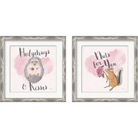 Framed 'My Furry Valentine 2 Piece Framed Art Print Set' border=