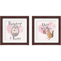 Framed 'My Furry Valentine 2 Piece Framed Art Print Set' border=