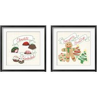 Framed 'Seasons Sweetings 2 Piece Framed Art Print Set' border=