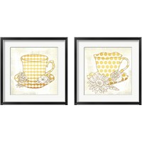 Framed 'Tea 2 Piece Framed Art Print Set' border=