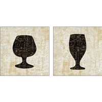 Framed 'Cheers for Beers 2 Piece Art Print Set' border=