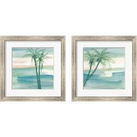 Framed Peaceful Dusk Tropical 2 Piece Framed Art Print Set