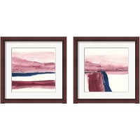 Framed 'Patch of Indigo 2 Piece Framed Art Print Set' border=