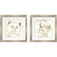 Framed Gilded Wildlife 2 Piece Framed Art Print Set