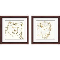 Framed Gilded Wildlife 2 Piece Framed Art Print Set