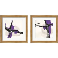 Framed 'Creamy Amethyst 2 Piece Framed Art Print Set' border=