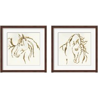 Framed Gilded Horse 2 Piece Framed Art Print Set