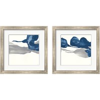 Framed Sapphire and Gray 2 Piece Framed Art Print Set