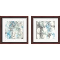 Framed Pale Blue Circles 2 Piece Framed Art Print Set