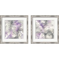 Framed 'Amethyst Circles 2 Piece Framed Art Print Set' border=